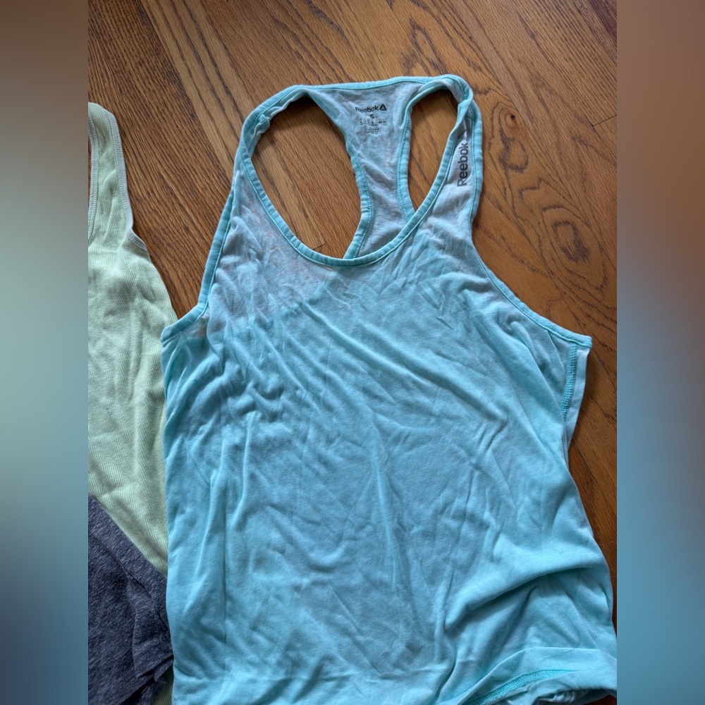 Small Women's Tank Tops - Gray, Light Green, Aqua - Picture 4 of 4